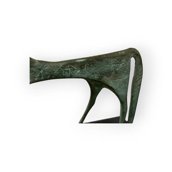 Vintage 1970’s Bronze Frederick Weinberg Etruscan Horse Sculpture - Picture 4 of 7